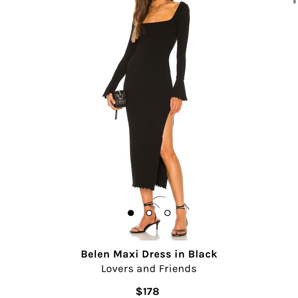 Lovers + Friends Belen Maxi Dress in Black
